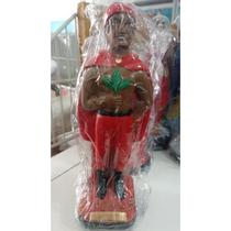 Imagem Exu Mangueira Escultura Gesso Estatua 20 Cm