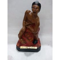 Imagem Exu Mau Olhado Escultura Gesso Estatua 20 Cm