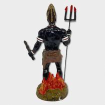 Imagem Exu Orixá Escultura Resina Estatua 25 Cm