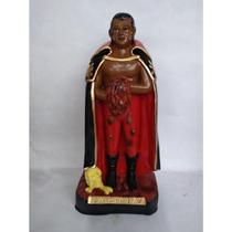 Imagem Exu Pinga Fogo Escultura EStatua Gesso 20 Cm