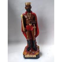 Imagem Exu Rei Das 7 Encruzilhadas Escultura Gesso Estatua 20 cm