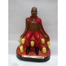 Imagem Exu Sete Caveiras Escultura Estatua Gesso 20 Cm