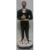 Imagem Exu Tiriri Da Calunga Escultura Gesso Estatua 25 Cm