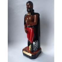 Imagem Exu Tranca Rua das Almas CP Escultura Gesso 20 Cm