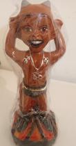 Imagem Exuzinho Mirim Brazinha Escultura Gesso Estatua 25 Cm