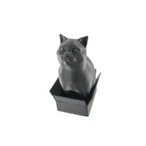 Imagem Gato Na Caixa Decoração 3D Home Office Preto