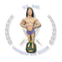 Imagem gesso 45cm- caboclo roxo