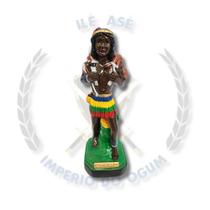 Imagem gesso caboclo caçador - 20cm