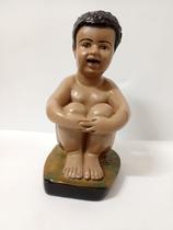 Imagem gesso erê sentado 27 cm