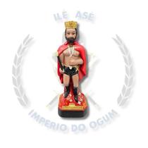 Imagem gesso exu 20cm - rei 7 encruzilhada