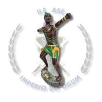 Imagem gesso oxossi 45cm