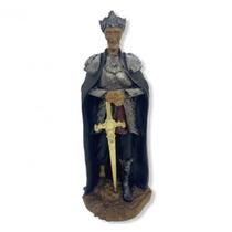 Imagem Guardião Esqueleto Escultura Resina Estatua 25 cm