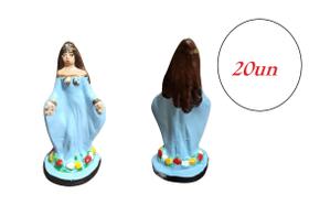 Imagem Iemanja Escultura Gesso Estatua 10 Cm Kit 20Un