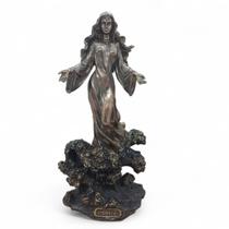 Imagem Iemanjá Rainha dos Mares Bronze em Resina 28 cm