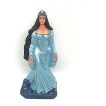 Imagem Iemanja Umbanda Manto Azul Claro Escultura Resina Estatua 20 Cm