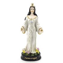 Imagem Iemanjá Vestido Branco Resina 15 cm - Amém Decoração Religiosa Imagem Iemanjá Vestido Branco Resina 15 cm - Amém Decoração Religiosa