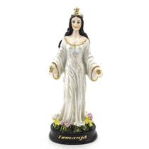 Imagem Iemanjá Vestido Branco Resina 15 Cm Imagem Iemanjá Vestido Branco Resina 15 Cm