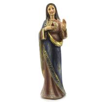 Imagem Imaculado Coração de Maria importada Resina 30 cm - Amém Decoração Religiosa