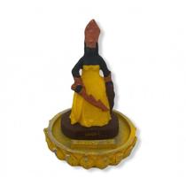 Imagem Incensário 3 Varetas Yansã Amarela Em Resina 12 Cm