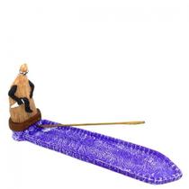 Imagem Incensário Régua Omolu Palha Em Resina 24 Cm