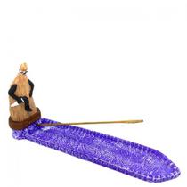 Imagem Incensário Régua Omolu Palha Em Resina 24 Cm