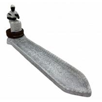 Imagem Incensário Régua Preta Velha Em Resina 24 Cm Imagem Incensário Régua Preta Velha Em Resina 24 Cm