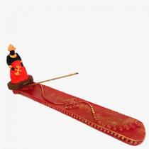 Imagem Incensário Xangô Vermelho Resina 24 Cm