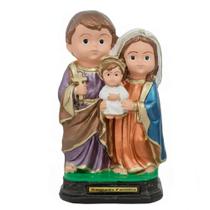 Imagem Infantil da Sagrada Família de Borracha Inquebrável 15 cm Imagem Católica Estatueta