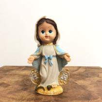 Imagem Infantil de Nossa Senhora das Graças em Resina - 15 cm - Lojinha Uai