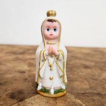 Imagem Infantil de Nossa Senhora de Fátima em Resina - 8 cm - Lojinha Uai
