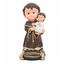 Imagem Infantil de Santo Antônio de Borracha Inquebrável 15 cm Imagem Católica Estatueta