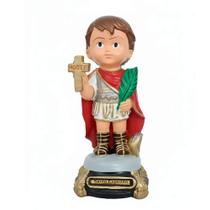 Imagem Infantil de Santo Expedito de Borracha Inquebrável 15 cm Imagem Católica Estatueta