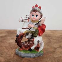 Imagem Infantil de São Jorge em Resina - 8 cm