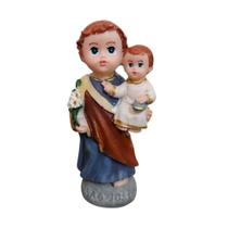 Imagem Infantil de São José de Resina 8 cm Imagem Católica Miniatura Decoração