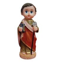 Imagem Infantil de São Judas Tadeu de Resina 8 cm Imagem Católica Miniatura Decoração