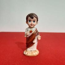 Imagem Infantil do Sagrado Coração de Jesus de Resina - 8 cm