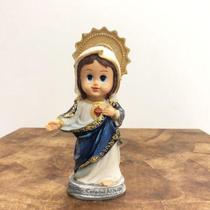 Imagem Infantil do Sagrado Coração de Maria em Resina - 15 cm - Lojinha Uai