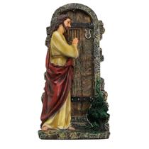 Imagem Jesus Batendo na Porta com Led Resina 30 cm