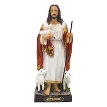 Imagem Jesus Bom Pastor Importada Resina 20 cm Imagem Jesus Bom Pastor Importada Resina 20 cm