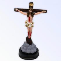 Imagem Jesus Cristo De Mesa Escultura Resina 14 cm