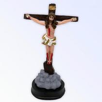 Imagem Jesus Cristo De Mesa Escultura Resina 14 cm Imagem Jesus Cristo De Mesa Escultura Resina 14 cm