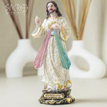 Imagem Jesus Misericordioso 20cm Resina Importada Imagem Jesus Misericordioso 20cm Resina Importada