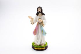 Imagem Jesus Misericordioso Resina 14 cm - Amém Decoração Religiosa