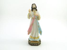 Imagem Jesus Misericordioso Resina 20 cm - Amém Decoração Religiosa
