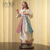 Imagem Jesus Misericordioso Resina Importado 30cm - Sacro