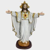 Imagem Jesus Oxalá em Resina Tamanho Grande-Escolha a Cor - META ATACADO