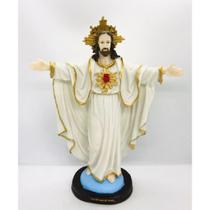 Imagem Jesus Oxala Escultura Resina Estátua 30 cm