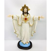 Imagem Jesus Oxala Escultura Resina Estátua 30 cm