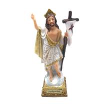 Imagem Jesus Ressuscitado Resina 14 cm - FORNECEDOR 8