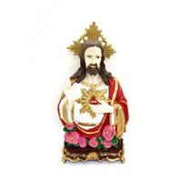 Imagem Jesus Sagrado Busto Escultura Resina 30 cm Imagem Jesus Sagrado Busto Escultura Resina 30 cm